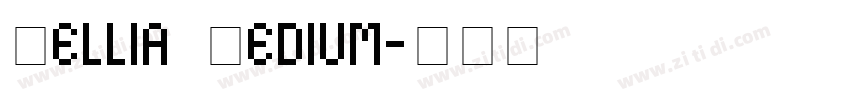 Qellia Medium字体转换